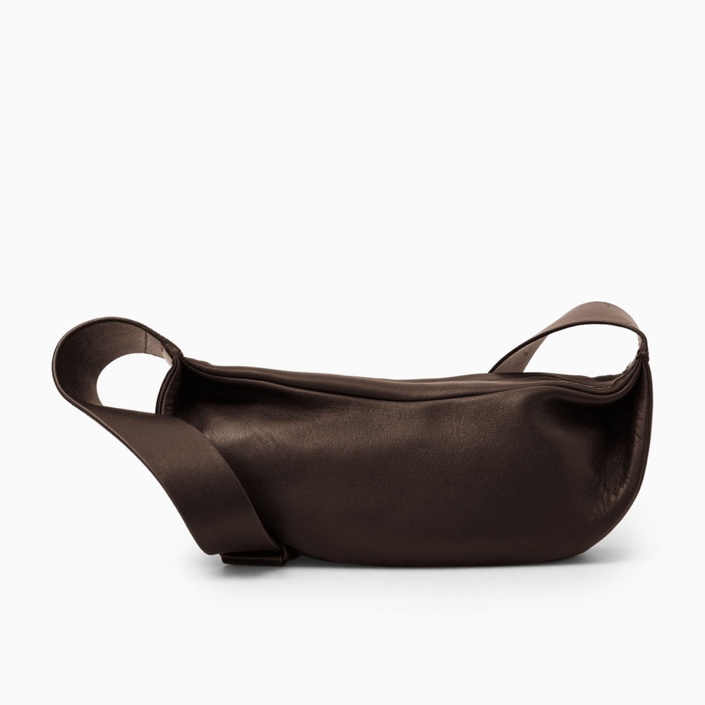 COS Swing Crossbody bag in Dark Brown